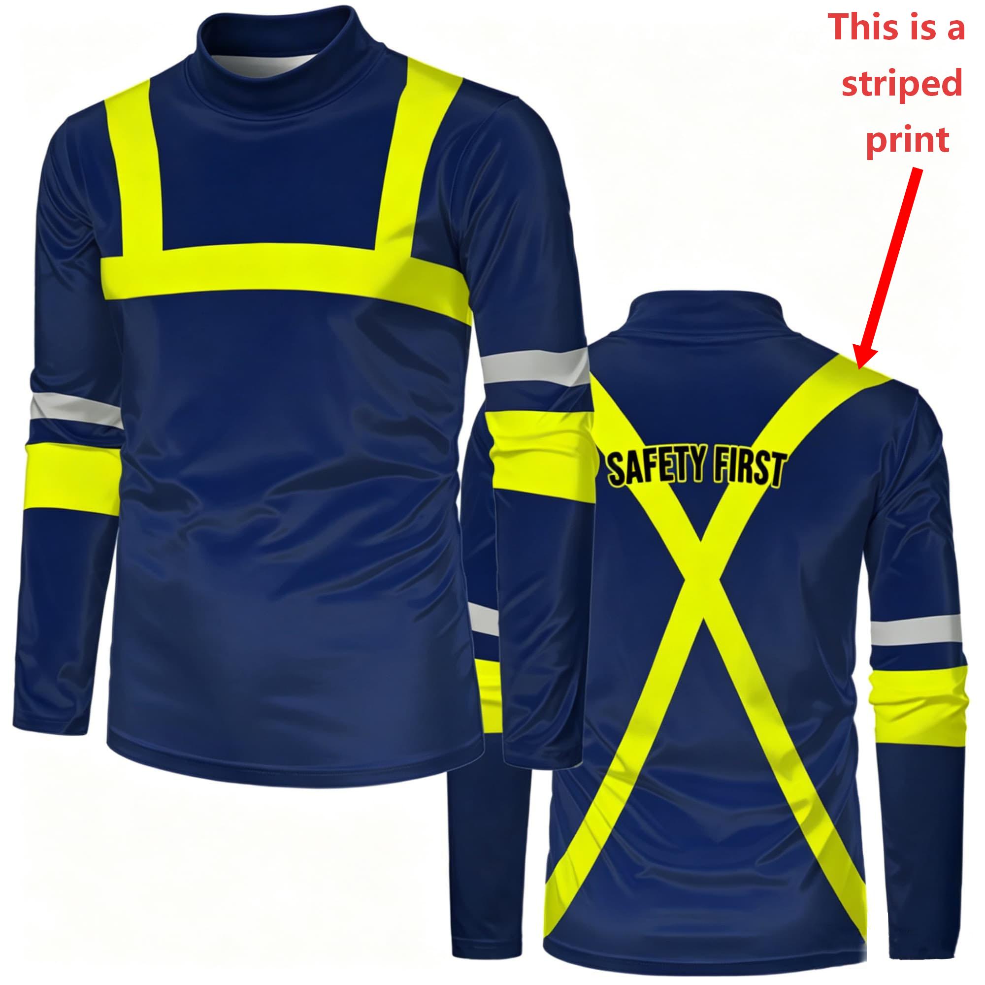 Jackets - Men Mock Neck Long Sleeve T‑Shirt