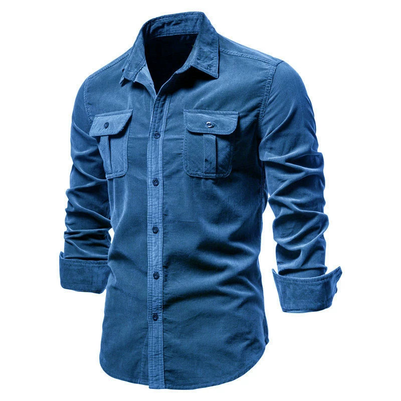Men's Corduroy Casual Shirt Ja - đánh giá và giá Corduroy Button Up Shirt Men