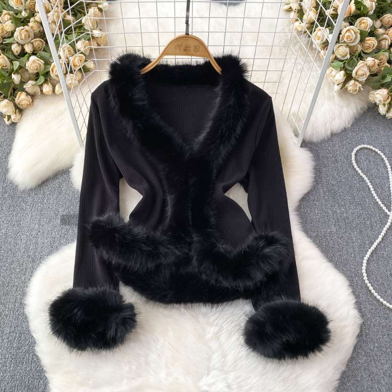 Women Plus Size Faux Fur Splic - đánh giá và giá Jackets