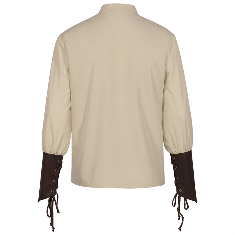 Men's Medieval Pirate Shirt Re - đánh giá và giá Medieval Gothic Lace Up Pirate Shirt