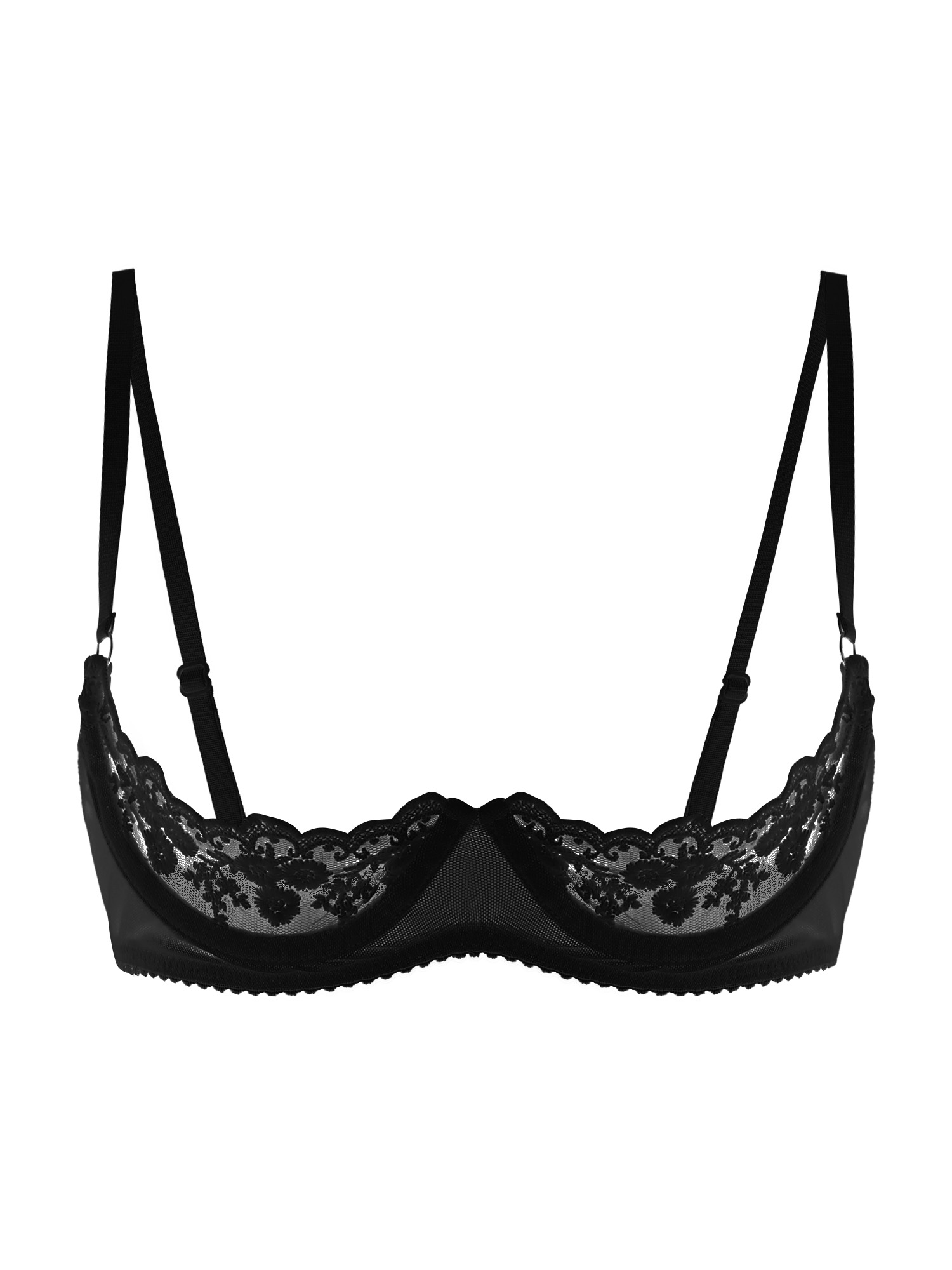 Women Sexy Open Cups Bra Sheer - đánh giá và giá Underwear