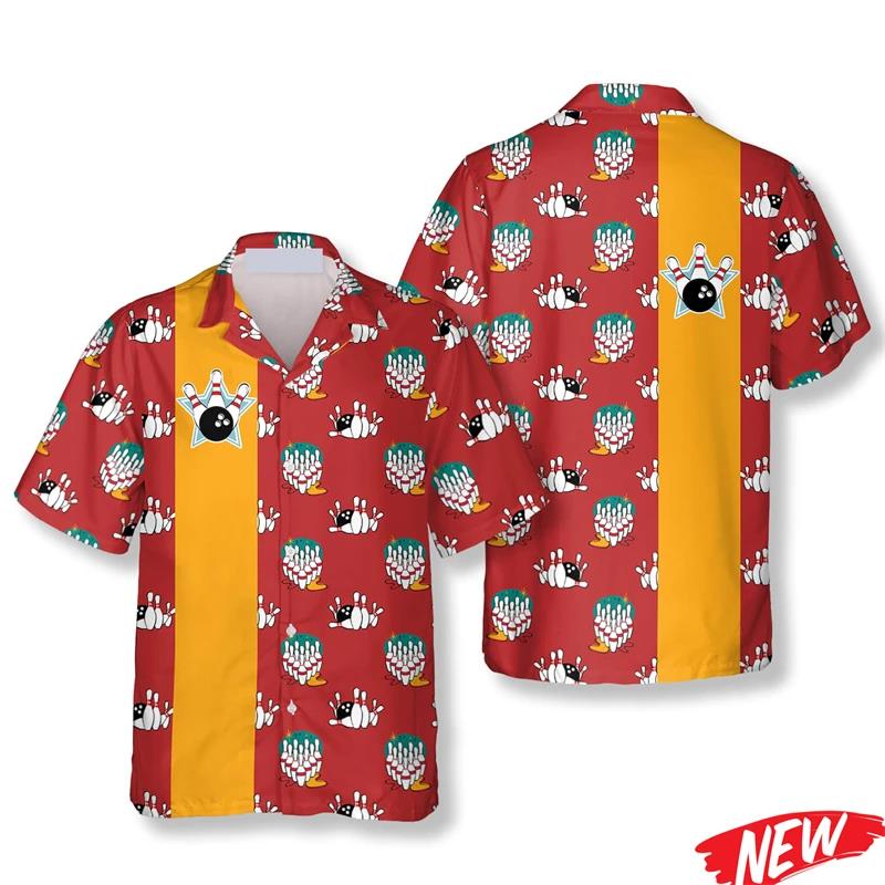 Classic Bowling Pattern Hawaii - đánh giá và giá Short Sleeve Bowling Shirt Retro