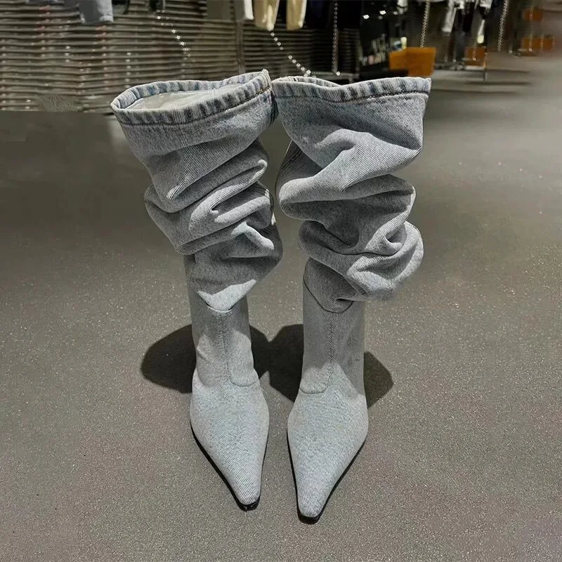 High Heel Long Tube over Knee  - đánh giá và giá Jeans