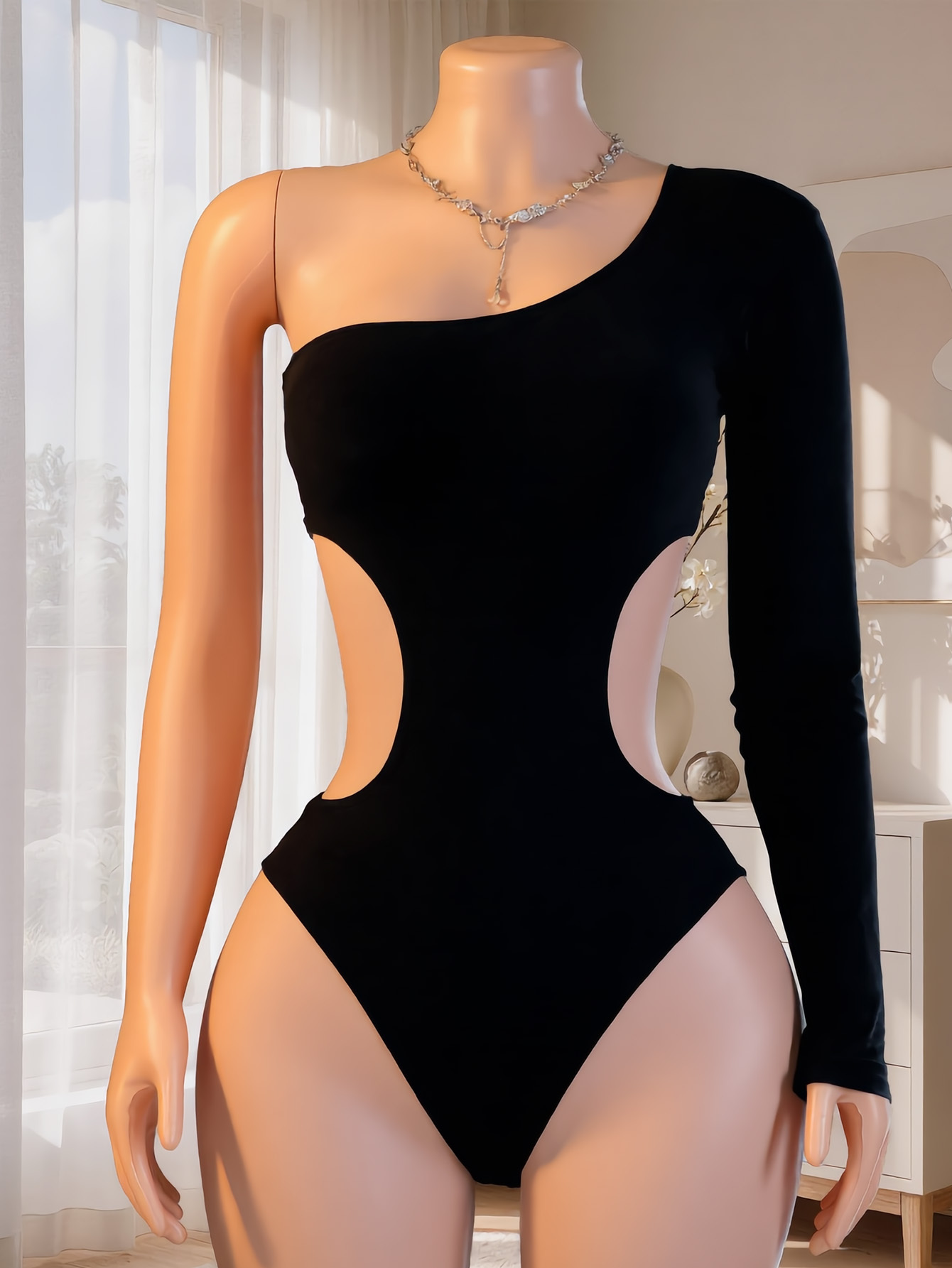 Women One Shoulder Long Sleeve - đánh giá và giá Underwear