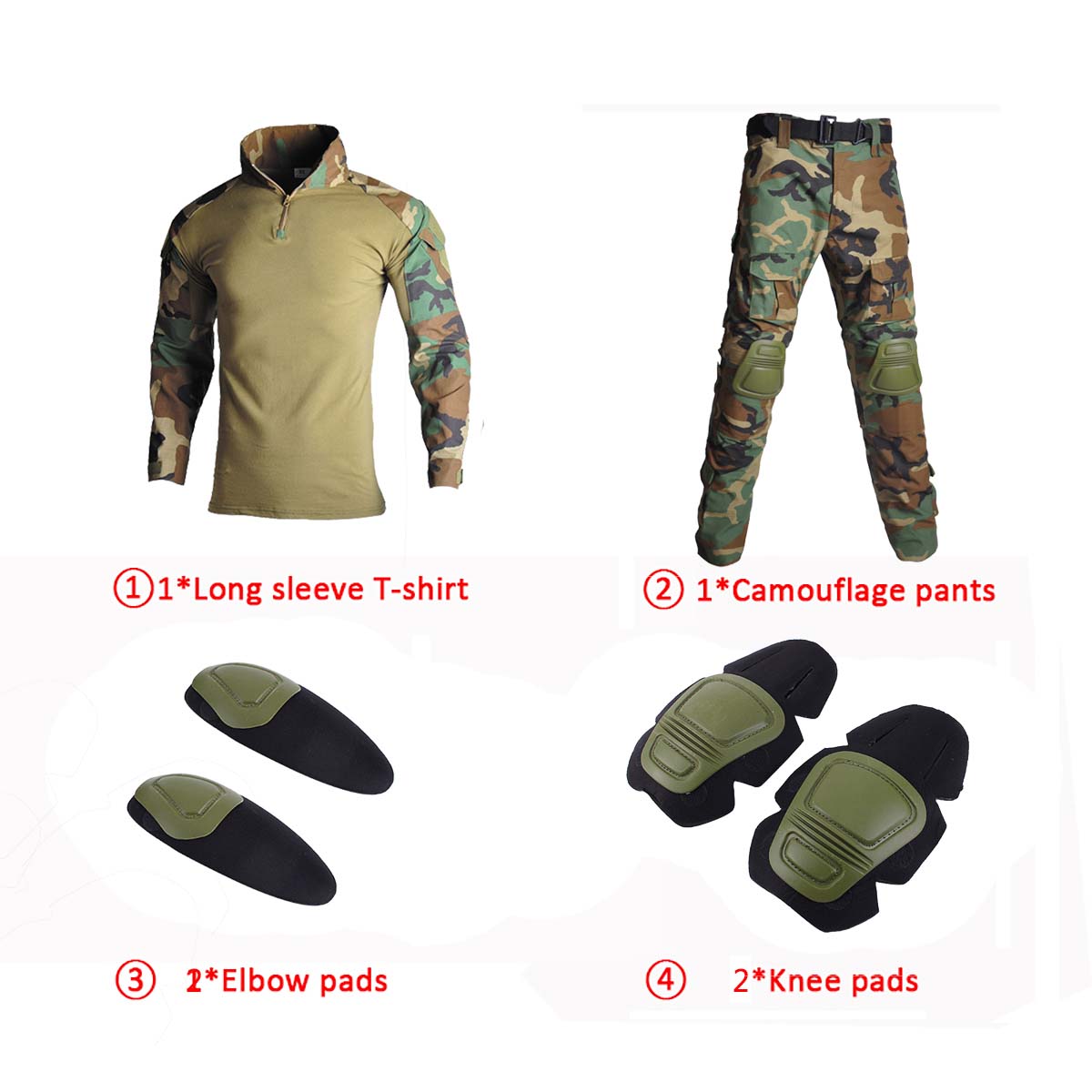 Jungle Camouflage G2 Tactical  - đánh giá và giá Tactical Military Shirt Cargo
