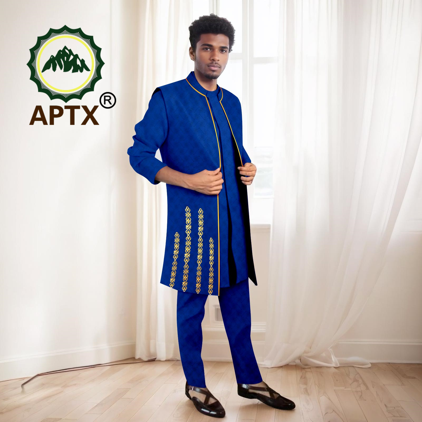 African Men Suits High Quality - đánh giá và giá Mandarin Collar Formal Shirt Slim Fit