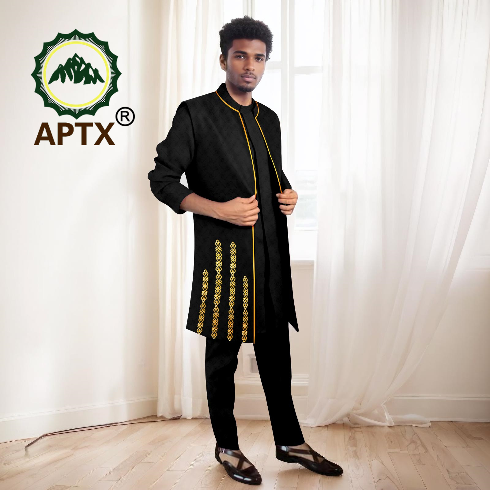 African Men Suits High Quality - đánh giá và giá Mandarin Collar Formal Shirt Slim Fit