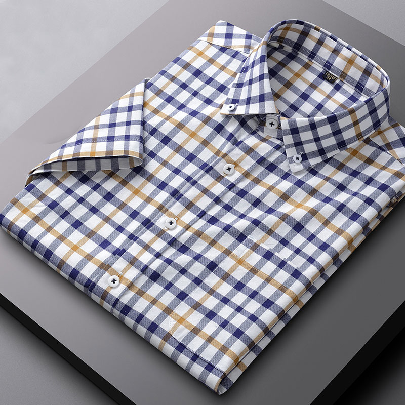 Summer new 100% cotton Oxford  - đánh giá và giá Oxford Cotton Casual Shirt Business