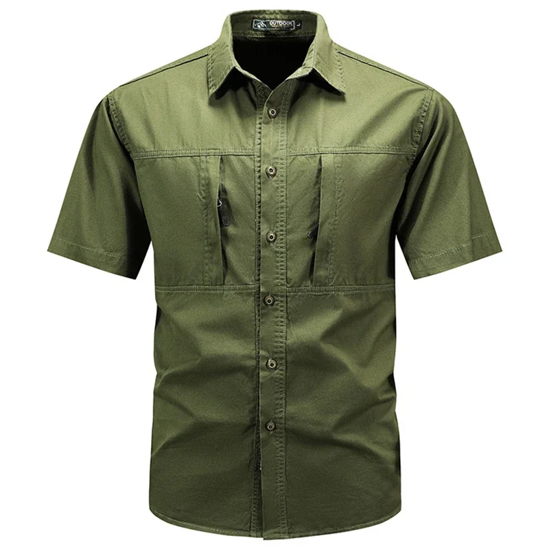 Men's Tactical Short-sleeved S - đánh giá và giá Tactical Military Shirt Cargo