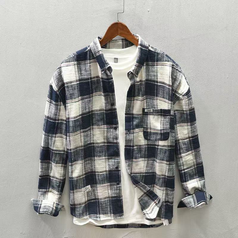 2026 Spring/Autumn New Checker - đánh giá và giá Flannel Plaid Shirt Heavy Weight