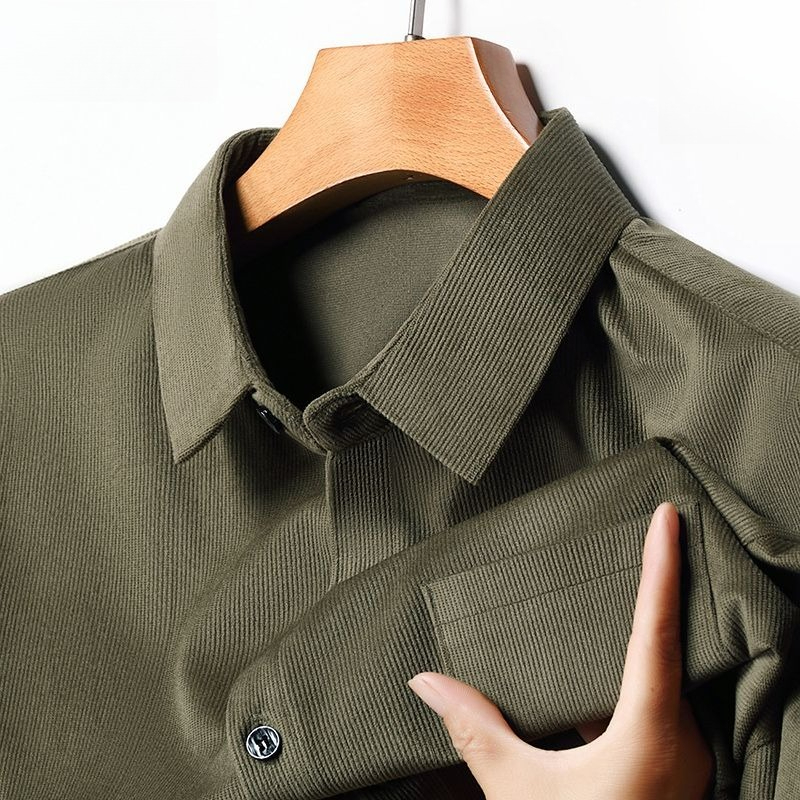 Corduroy Men's Long Sleeve Shi - đánh giá và giá Corduroy Button Up Shirt Men