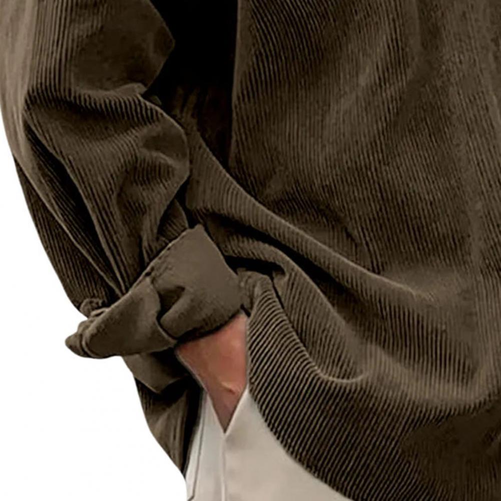 Outdoor Casual Mens Solid Colo - đánh giá và giá Corduroy Button Up Shirt Men