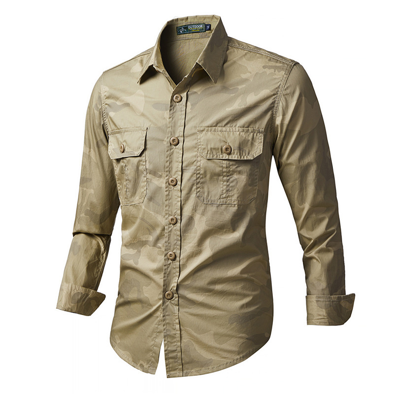 Spring Autumn Men's Tactical C - đánh giá và giá Tactical Military Shirt Cargo