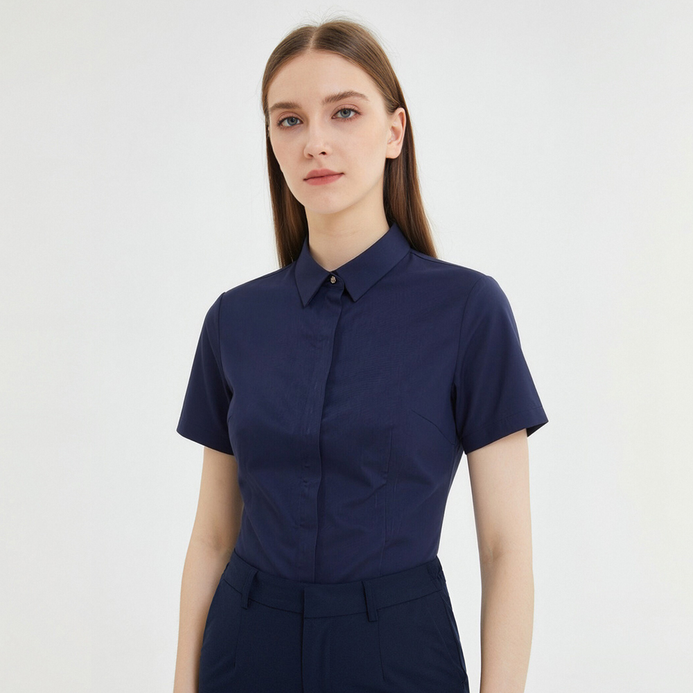 Women's Short Sleeve Non-Iron  - đánh giá và giá Breathable Bamboo Fiber Shirt Non Iron