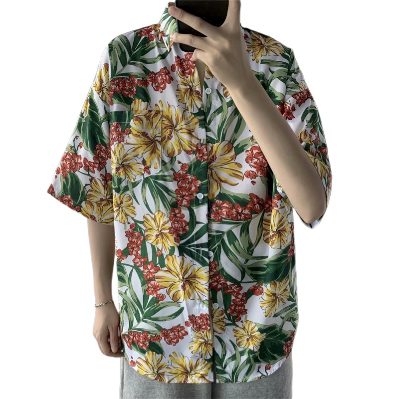 Casual Hawaiian Retro Floral P - đánh giá và giá Vintage Hawaiian Floral Shirt