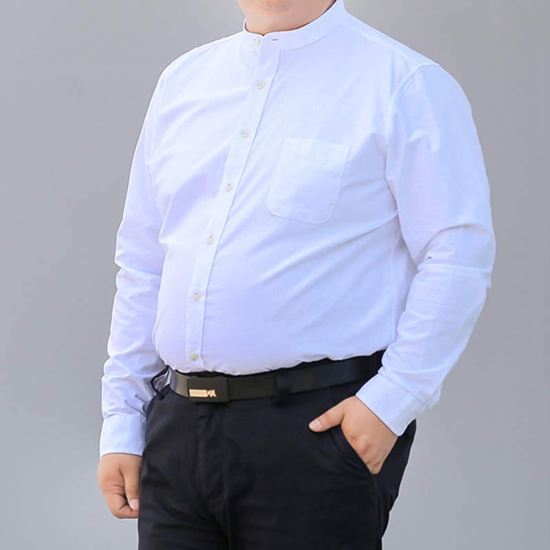 Autumn New Korean Shirt S-10XL - đánh giá và giá Mandarin Collar Formal Shirt Slim Fit