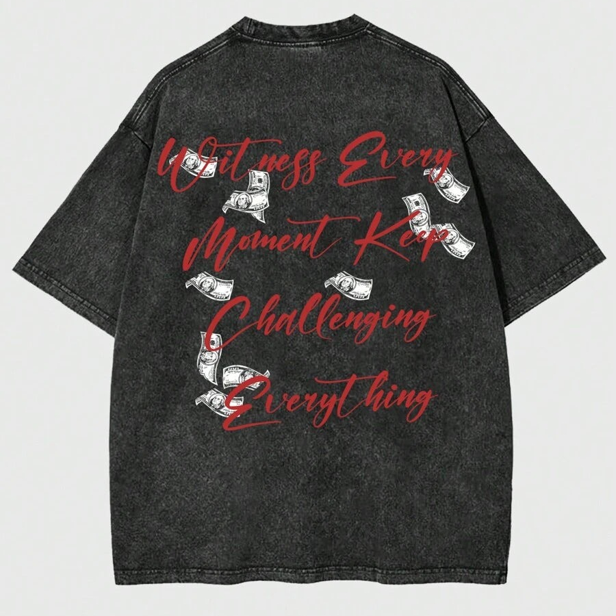 Vintage Washed Money Graphic T - đánh giá và giá Acid Wash Vintage Graphic T Shirt