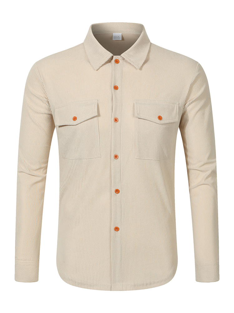 Casual Men's Corduroy Shirt Ja - đánh giá và giá Corduroy Button Up Shirt Men