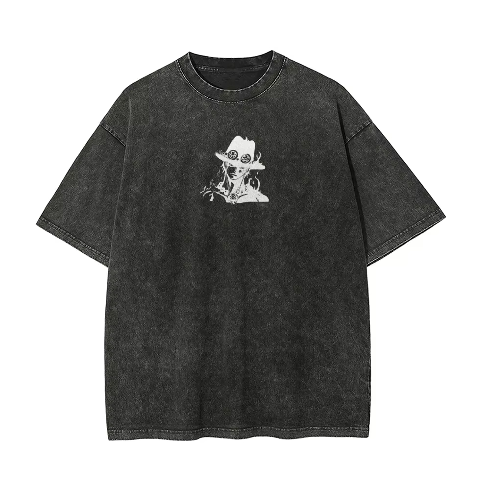 Ace T Shirt Men One Piece Acid - đánh giá và giá Acid Wash Vintage Graphic T Shirt