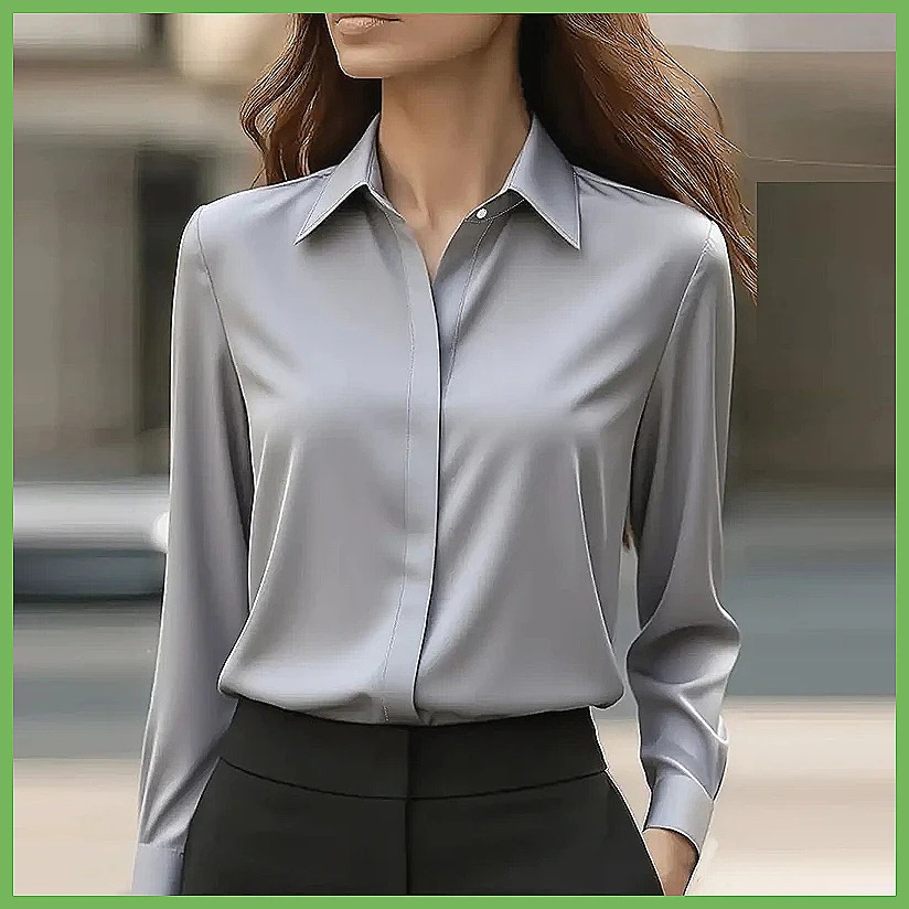 New Women's Office Blouse Long - đánh giá và giá Shirts