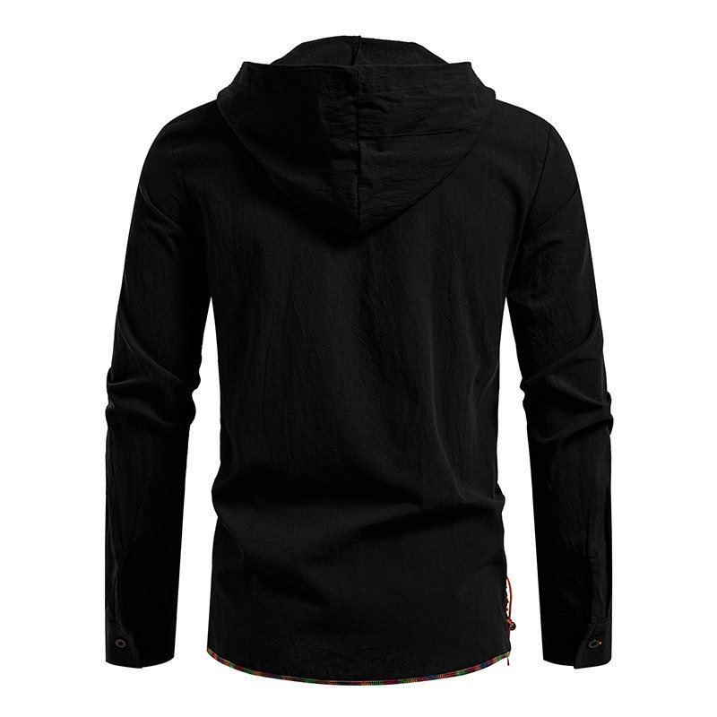 Men's Long Sleeve Hooded T-shi - đánh giá và giá Medieval Gothic Lace Up Pirate Shirt