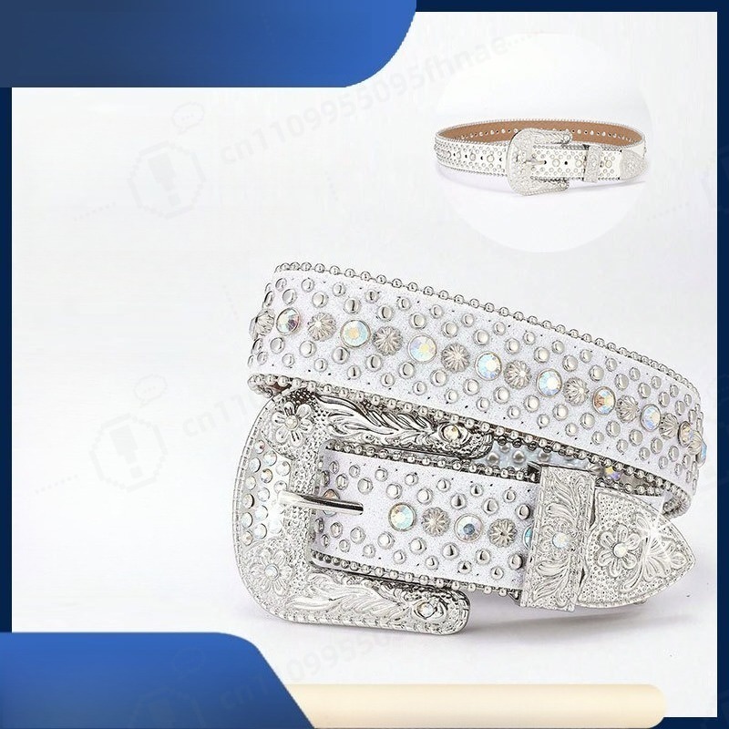 Y2K Style Rhinestone Belt For  - đánh giá và giá Jeans