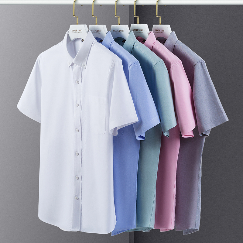 Summer High Quality 100% Cotto - đánh giá và giá Oxford Cotton Casual Shirt Business