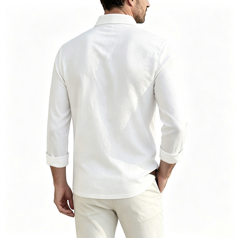Men Cotton Linen Long Sleeve S - đánh giá và giá Mens Linen Shirt Long Sleeve