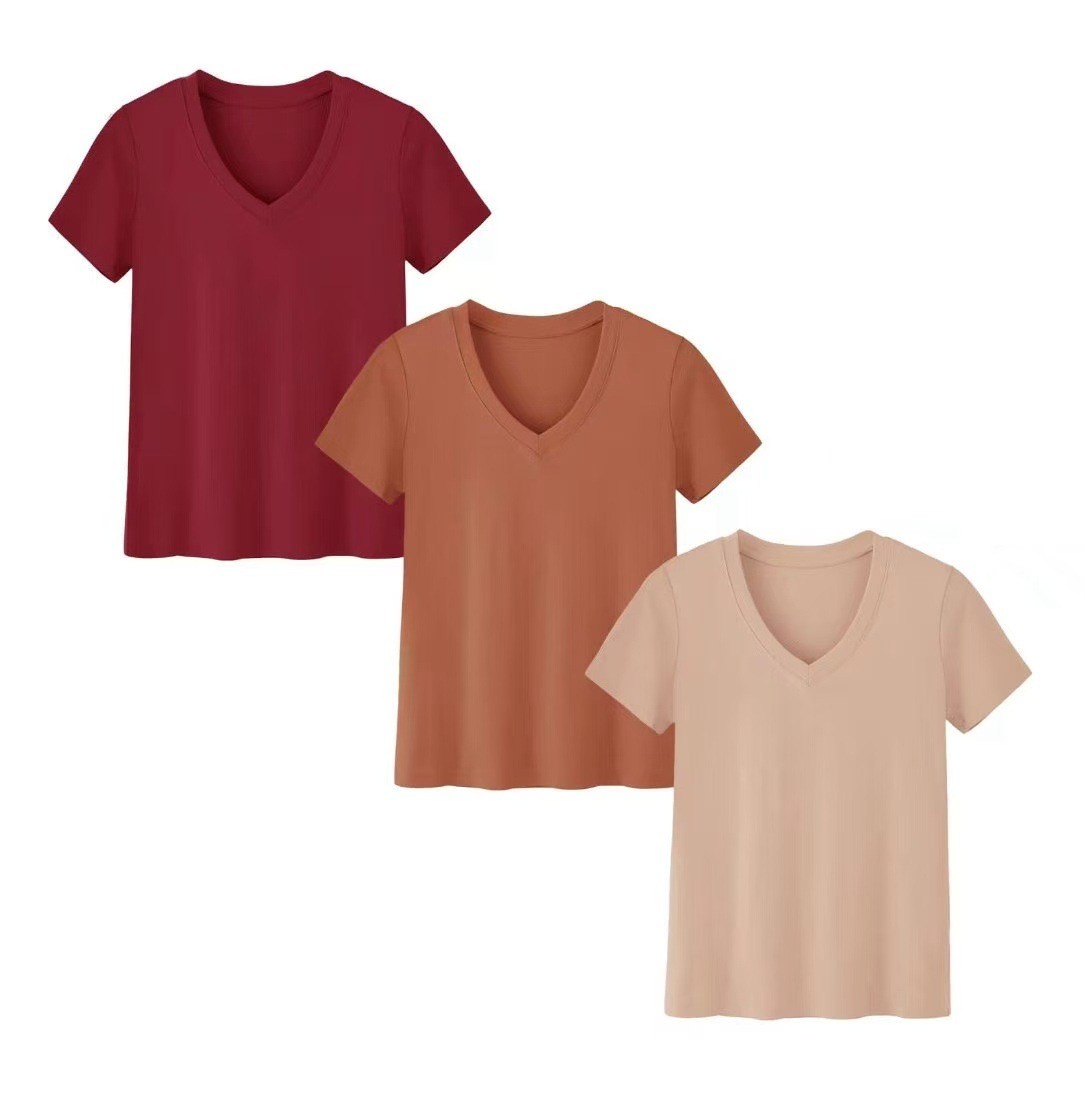 Women's Casual High Neck Short - đánh giá và giá T-Shirts