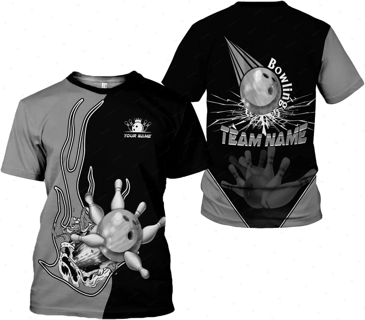 Custom Name Gradient Bowling F - đánh giá và giá Short Sleeve Bowling Shirt Retro
