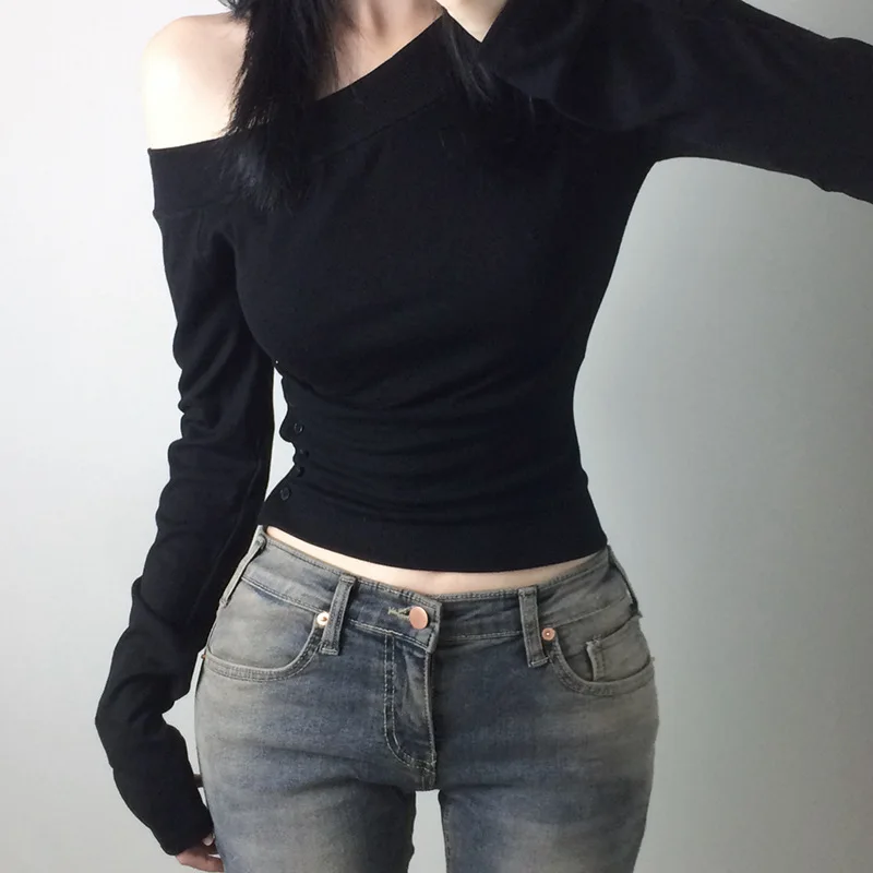 Y2K Vintage Pleated Button T-S - đánh giá và giá T-Shirts