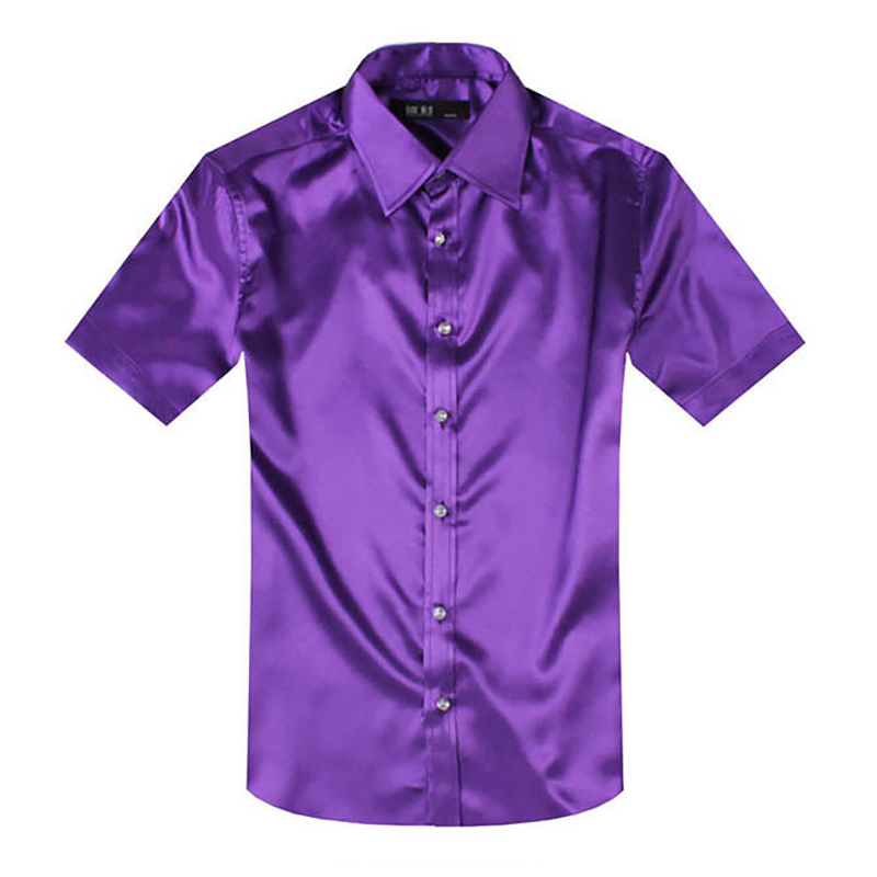 Bộ Drap Bọc Lụa Satin Quần Áo  - đánh giá và giá Mens Satin Silk Dress Shirt