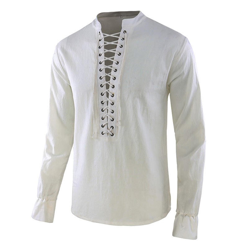 Men's Renaissance Shirt Pirate - đánh giá và giá Mens Linen Shirt Long Sleeve