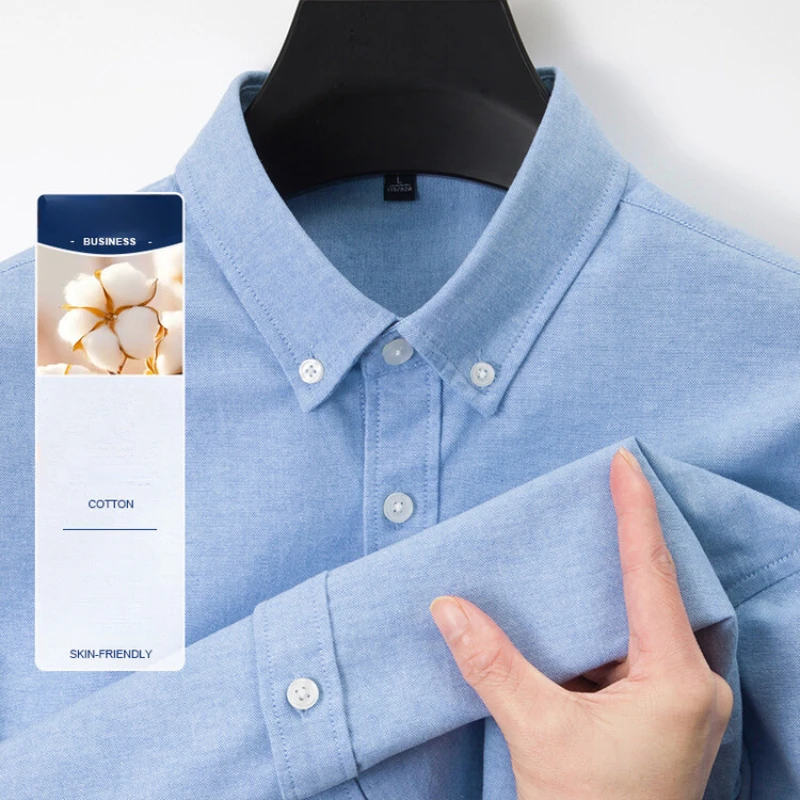 New Men's Oxford Shirt 76% Cot - đánh giá và giá Oxford Cotton Casual Shirt Business